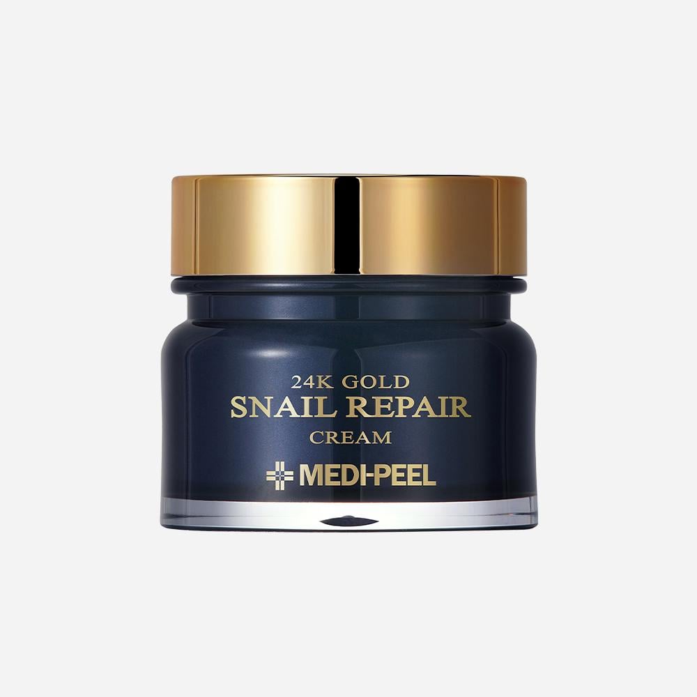 Крем для обличчя омолоджуючий Medi-Peel 24K Gold Snail Repair із золотом і муцином равлика 50 ml (KT0062) - фото 1