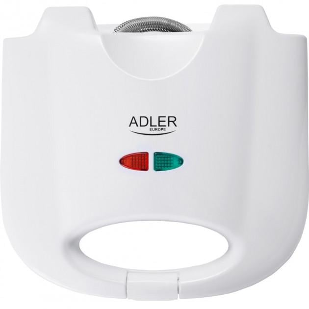 Сендвічниця Adler AD 301 з термостатом 750 Вт White (514656) - фото 3