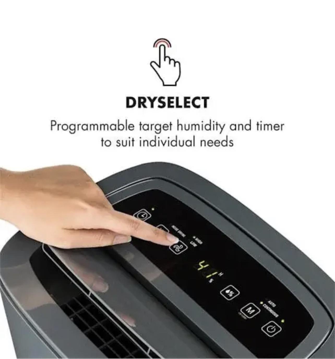 Осушувач повітря Klarstein DryFy для циркуляції повітря 230 м3/год до 40-50 м2 20 л 24 години 420 Вт - фото 3