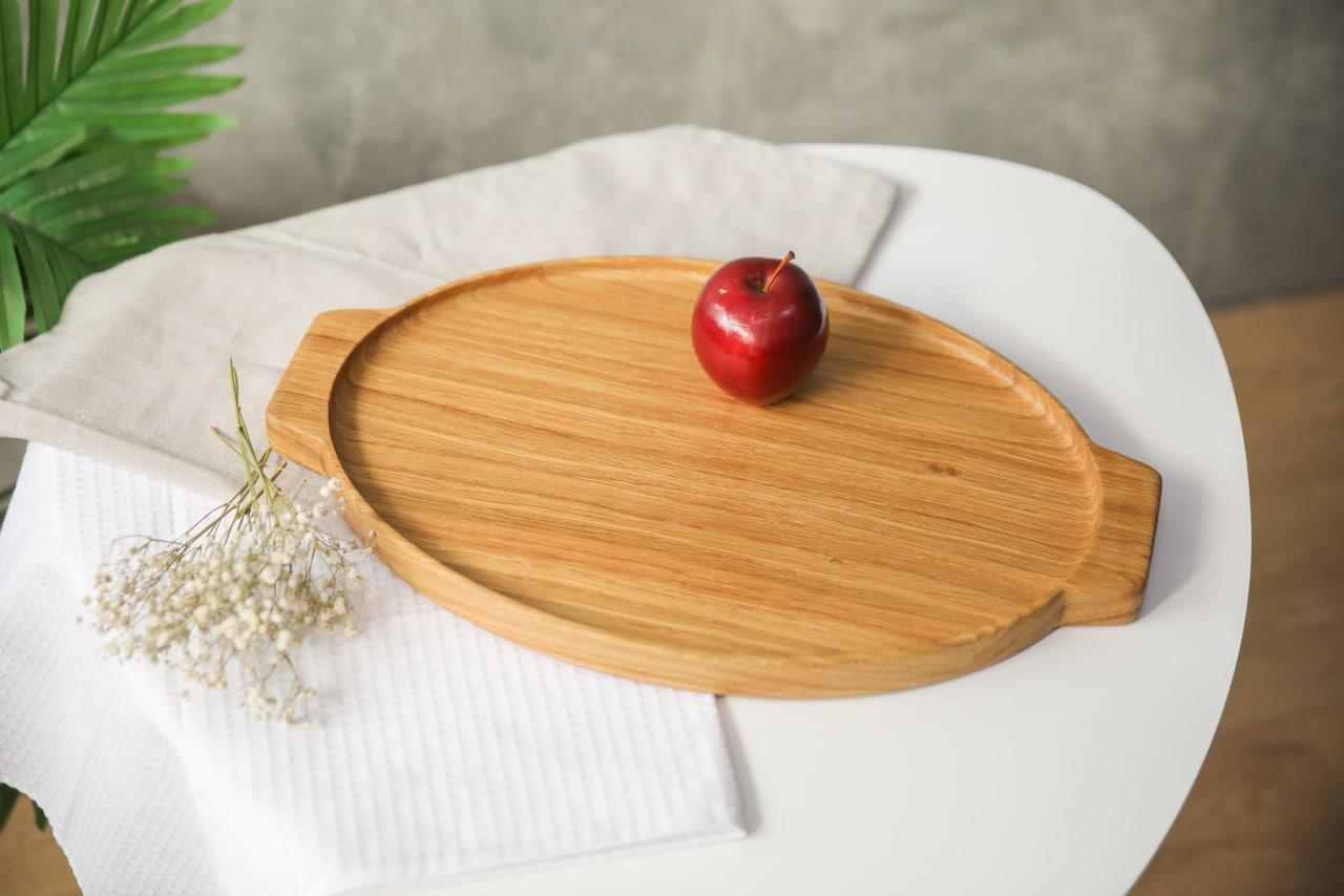 Піднос Шарм з деревини дуба 40х25х2,5 см (WDK-28.2) Піднос Шарм з деревини дуба 40х25х2,5 см (WDK-28.2)