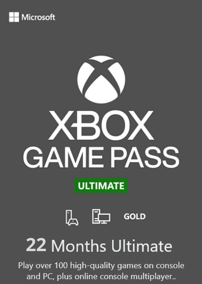 Электронный код/подписка Xbox Game Pass Ultimate 22 месяца Xbox One/Series для всех регионов и стран (83297417)