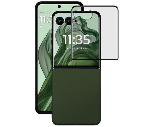Защитное стекло 3D Privacy Full Screen для Motorola Razr 50 Ultra / Razr+ 2024, Black