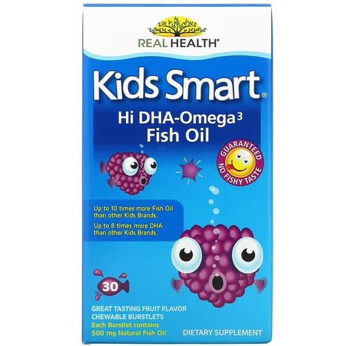 Омега-3 для детей Bioglan Kids Smart DHA-Omega 3 Fish Oil 30 Chewable Burstlets (B GL-80505)