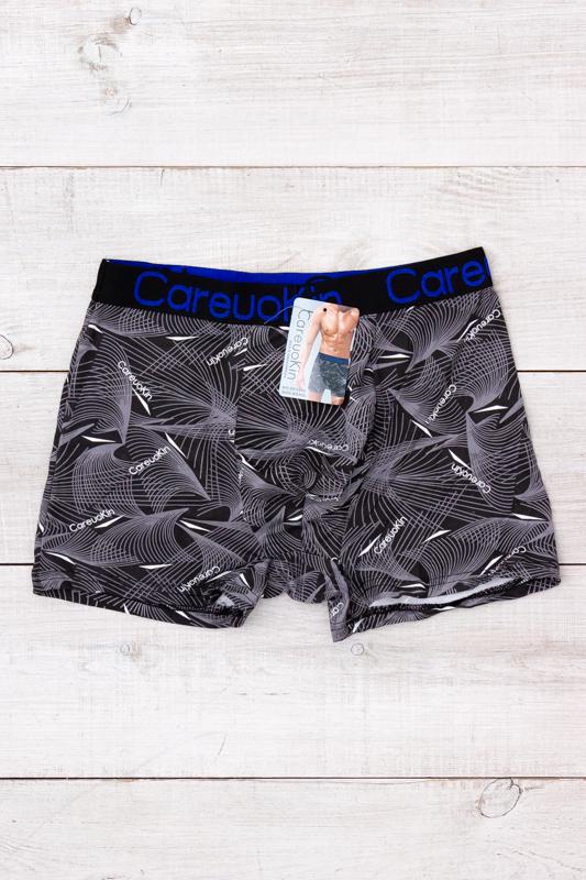 Труси-боксери чоловічі Носи Своє з абстрактним принтом Plus Size 4XL Чорний (15975)