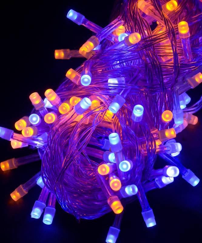 Гирлянда светодиодная UKC 160 LED 5 мм 8,5 м с прозрачным проводом Желтый/Синий (3-6-CN8605)