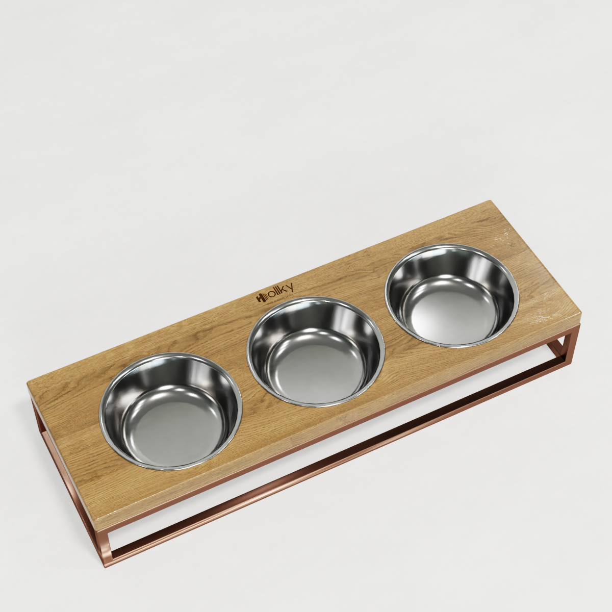 Миски на підставці для котів і маленьких собак Hollky Base Bar 3х0,45 л (Bar-54187-GLNT) - фото 5 Миски на підставці для котів і маленьких собак Hollky Base Bar 3х0,45 л (Bar-54187-GLNT) - фото 5