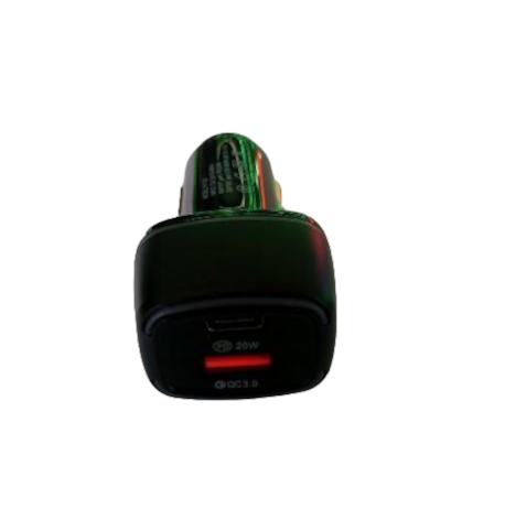 Зарядное устройство автомобильное Type-C/USB 3.0 20W Black (7208813)