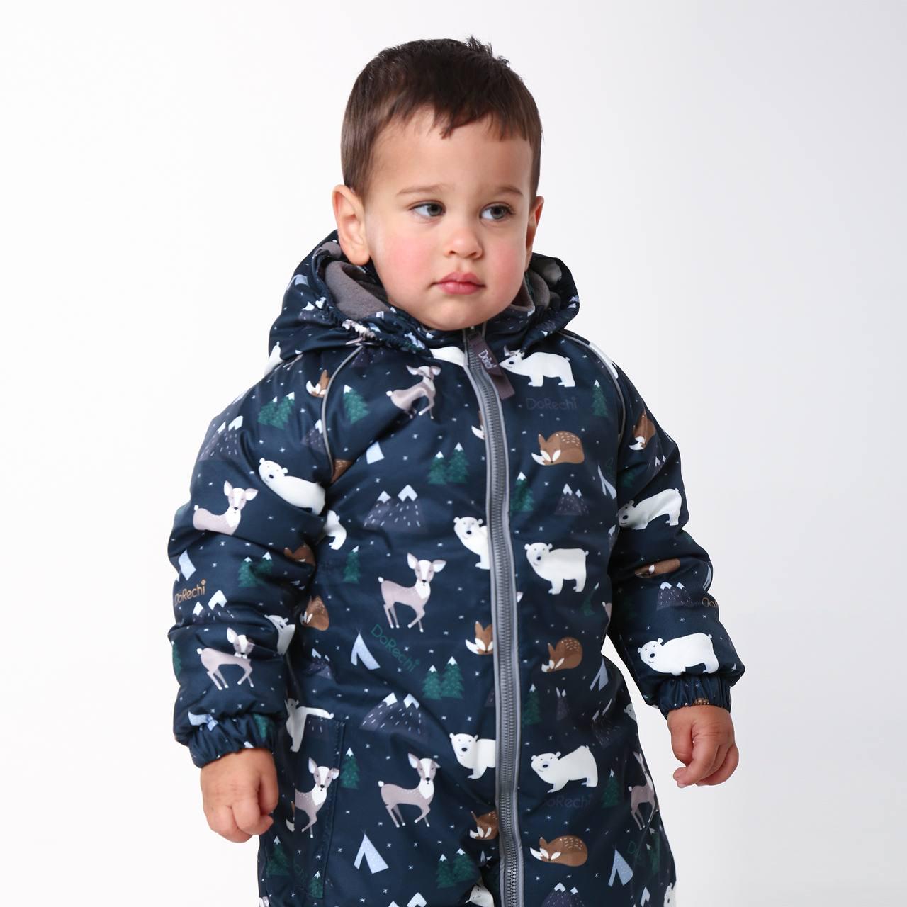 Детский зимний комбинезон с капюшоном DoRechi Аполло Арктика 86 см Синий (21491) - фото 7