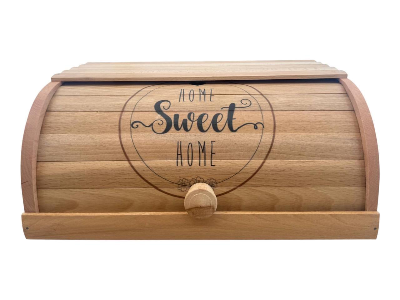Хлебница деревянная классическая с надписью Home Sweet Home 38х27х17 см (2902034989) - фото 3 Хлебница деревянная классическая с надписью Home Sweet Home 38х27х17 см (2902034989) - фото 3