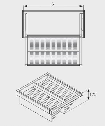 Полка для обуви GTV ELITE 900 мм с дотягом Графитовый (WG-POBUWM90-60) - фото 2 Полка для обуви GTV ELITE 900 мм с дотягом Графитовый (WG-POBUWM90-60) - фото 2