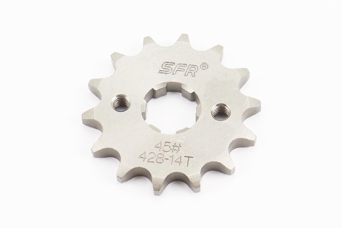 Зірка передня до мотоцикла Viper-125-150J до двигунів CG/CB під шліц 5 мм крок 428H 14 зубів (999864)