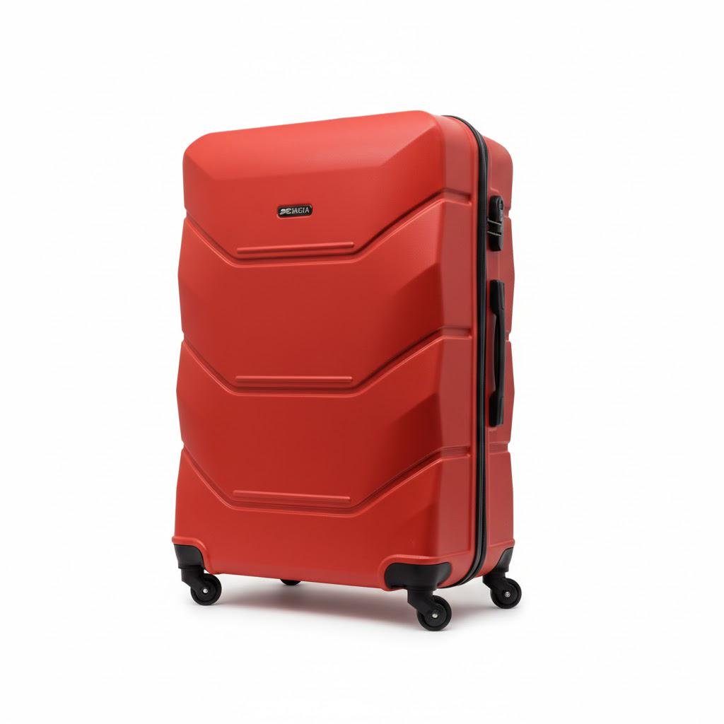 Чемодан пластиковый Bonro 2019 средний/большой 2 шт. Красный (4240107712)