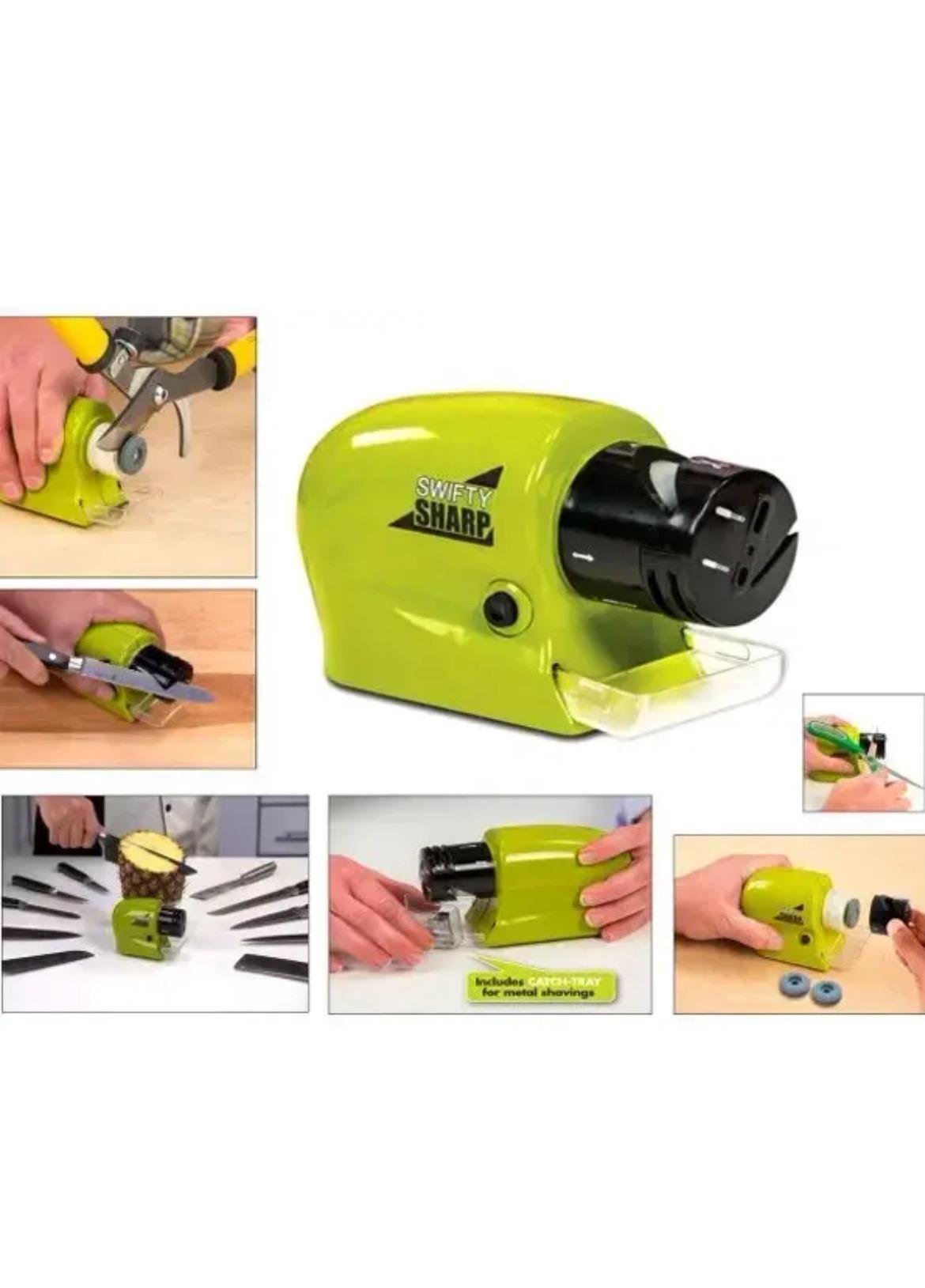 Точилка универсальная Sharpener for knives для ножей и ножниц Зеленый (MW-23) - фото 4