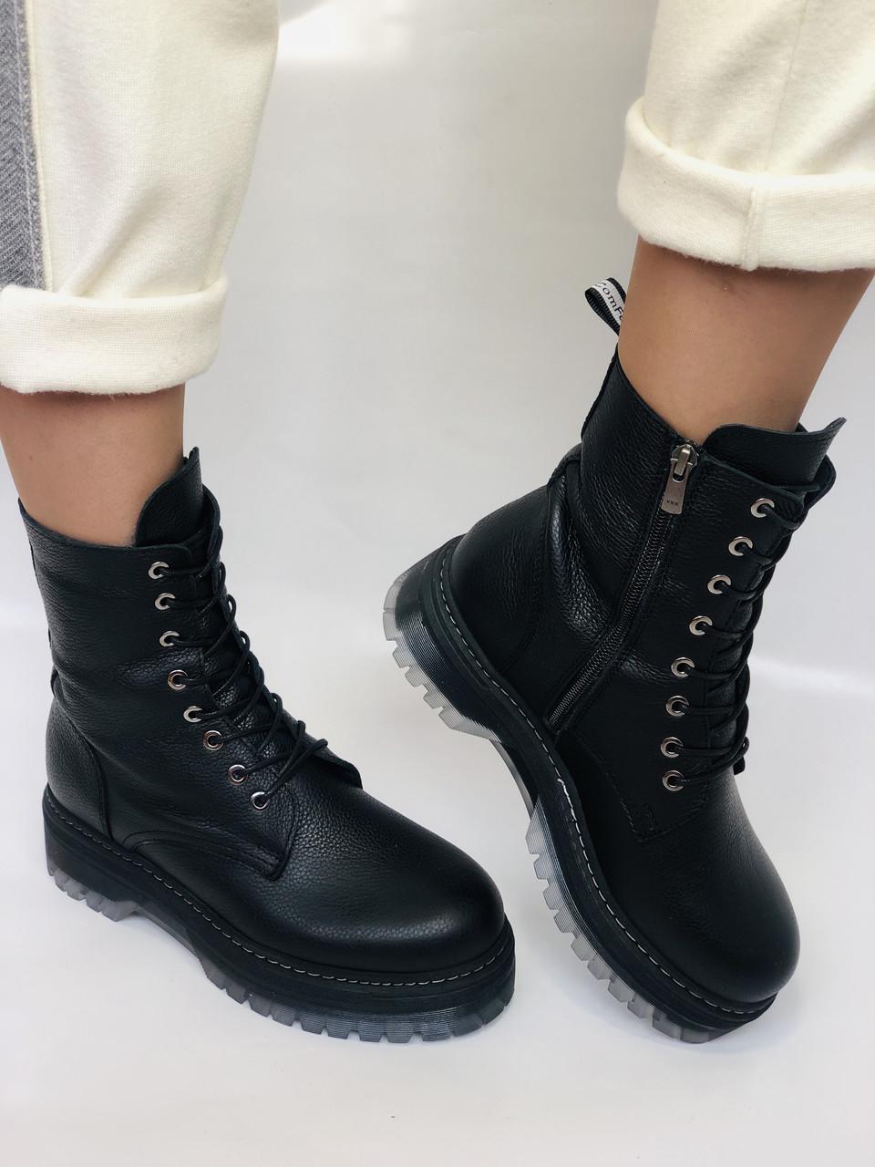 Ботинки женские зимние Damlax р. 38 24,5 см Черный (2411)