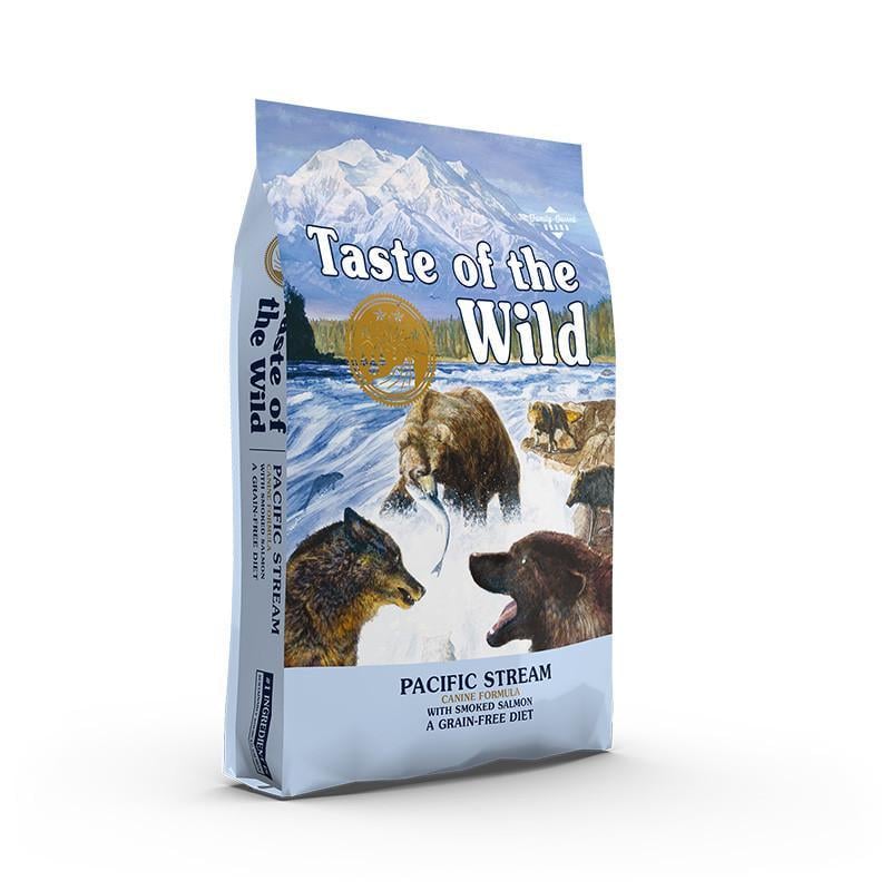 Корм Taste of the Wild Pacific Stream Canine Formula сухий з лососем для дорослих собак усіх порід із чутливим травленням 18 кг (0074198615063)