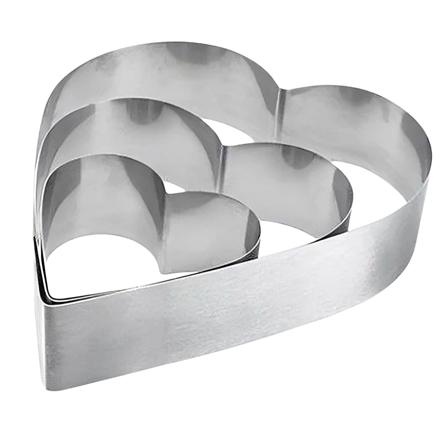 Набор форм для десертов/пирожных/тортов Сердце металлических 20х19х 8 см (87047)