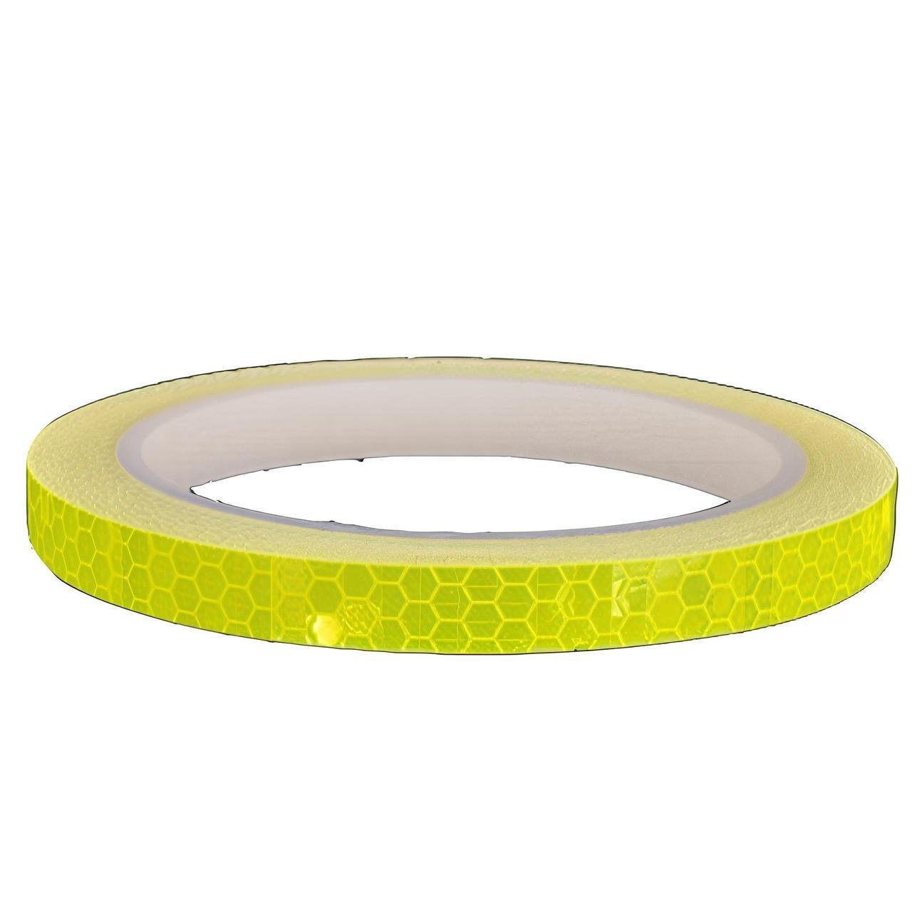 Стрічка самоклеюча світловідбивна 8 м Жовтий (К0338)