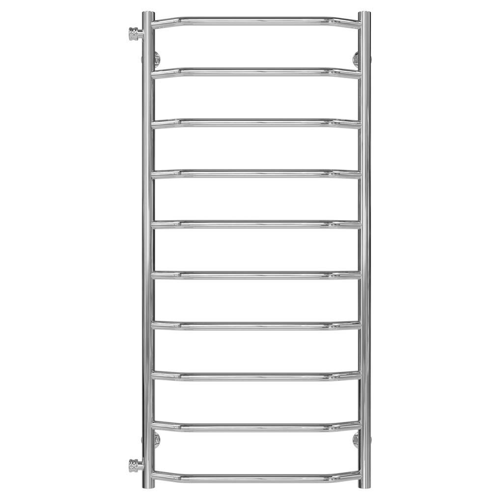 Полотенцесушитель водяной Deffi Трапеция П10 боковое левое подключение нержавеющая сталь 500х1100 мм Хром (C.TR.110.50.10.C.B)