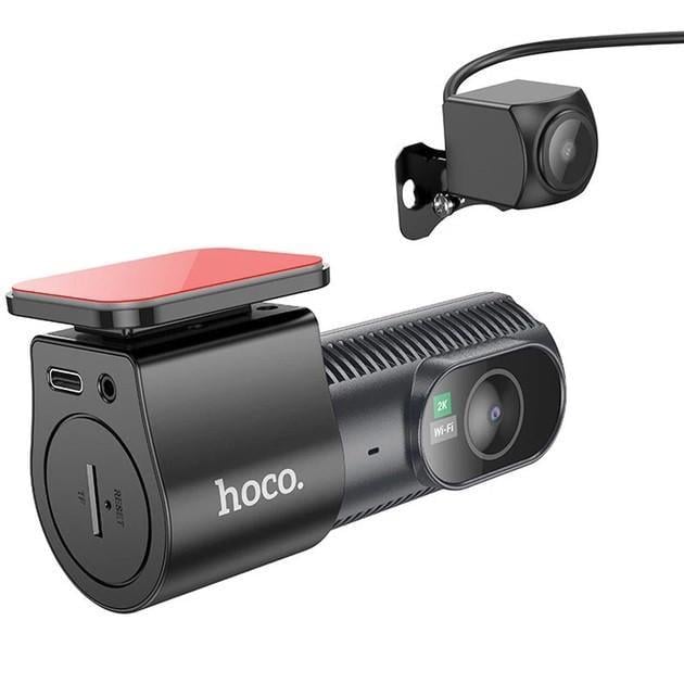Видеорегистратор Hoco DV8 2K display hidden driving recorder комплект с задней камерой (2396640265)