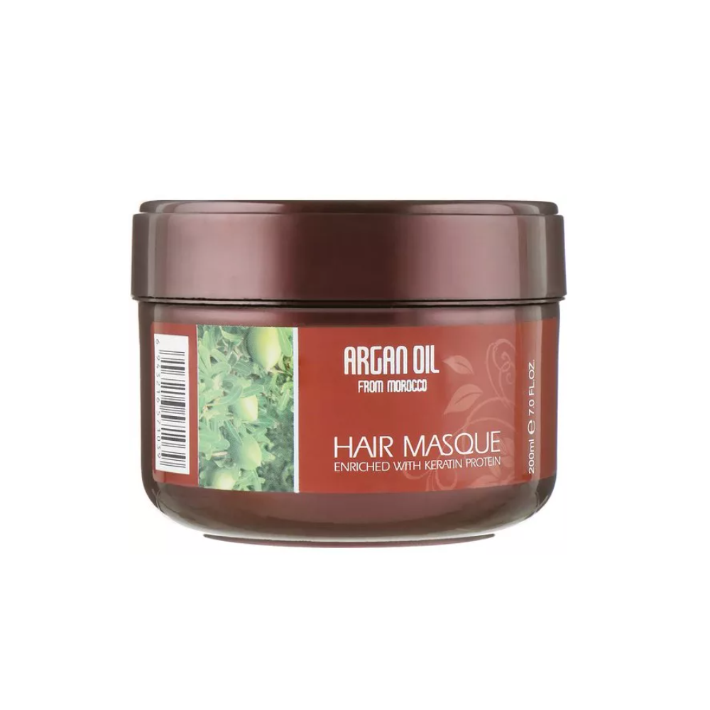 Маска для волосся з протеїнами кератину Clever Hair Cosmetics Morocco Argan Oil Mask Enriched with Keratin Protein 200 мл