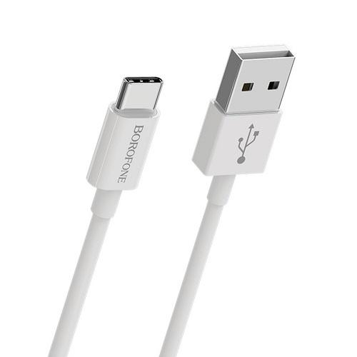 Кабель Borofone BX22 Bloom Type-C USB 3 A 1 м White (554148) Кабель Borofone BX22 Bloom Type-C USB 3 A 1 м White (554148)