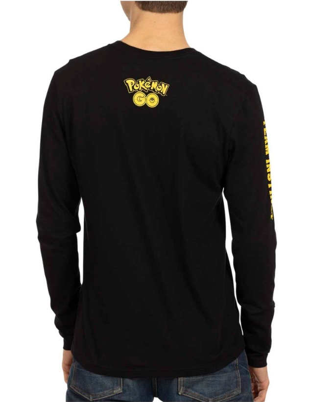 Футболка з довгим рукавом Pokémon GO Team Instinct Fitted Long-Sleeve Чорний - фото 2 Футболка з довгим рукавом Pokémon GO Team Instinct Fitted Long-Sleeve Чорний - фото 2