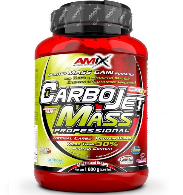 Гейнер Amix Nutrition CarboJet Gain Mass Professional 1800 g /18 servings/ Strawberry Banana - фото 1