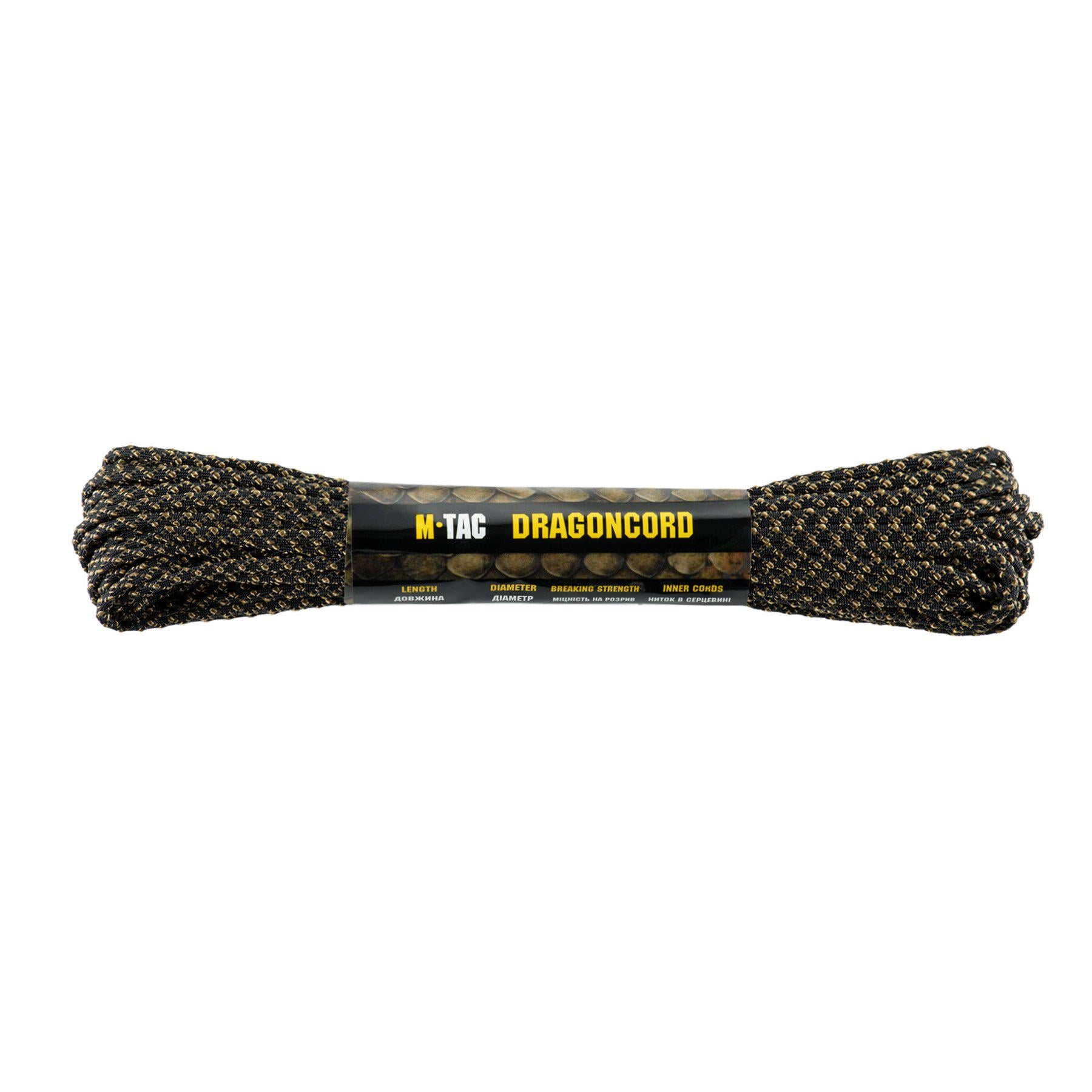 Паракорд M-Tac Dragon Cord 15 м Black/Coyote