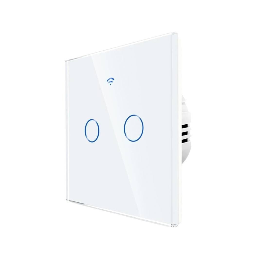 Выключатель света Bodasan умный Wi-Fi 2 клавиши сенсорный (WR-201)