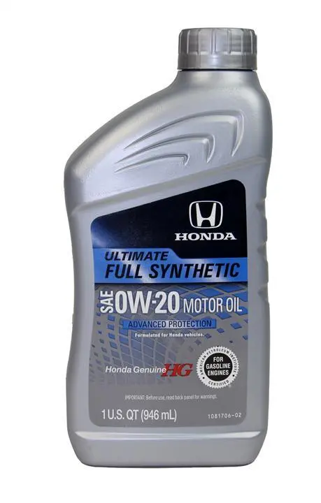 Моторное масло Honda HG Ultimate Synthetic 0W-20 0,946 л (087989137)