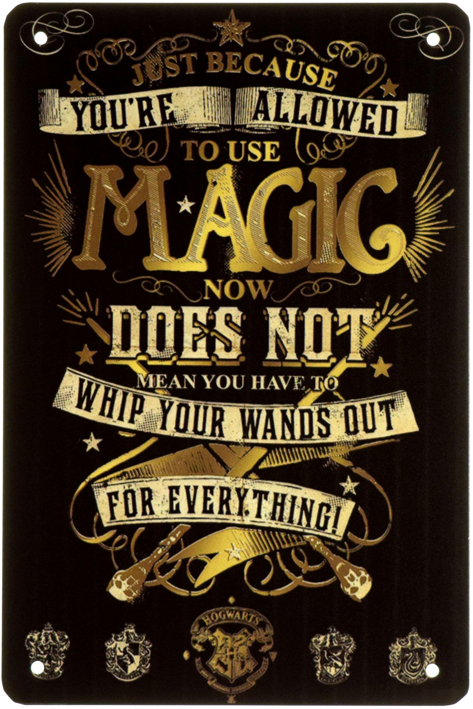 Табличка металева Гаррі Поттер Магія/Harry Potter Magic 20x30 см
