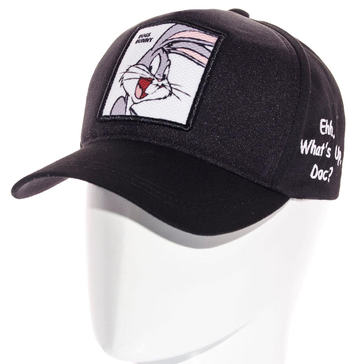 Бейсболка тракер котоновая Unisex Bugs Bunny SUB21784 L/р. 57-58 Черный