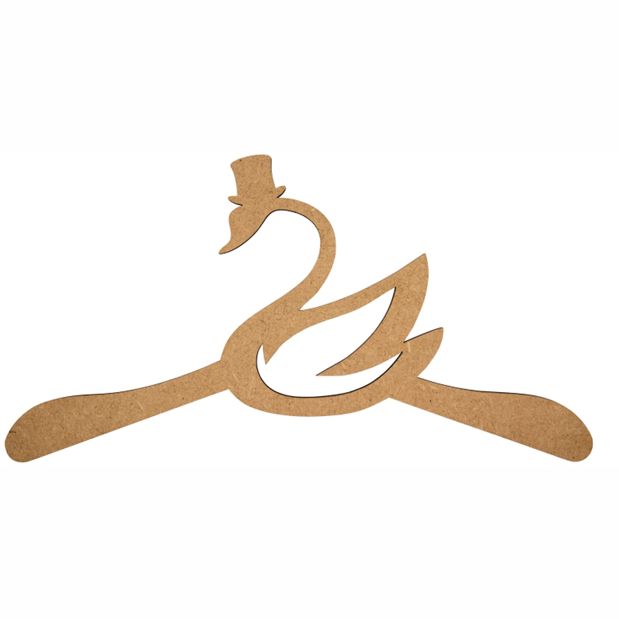 Заготовка для декупажа вешалка Rosa Talent Лебедь МДФ 45х23,5 см (4823100085144)