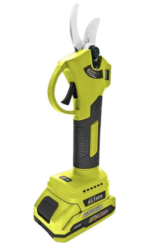 Секатор аккумуляторный Eltos CA-20BL Brushless с дисплеем и счетчиком резов с 1 аккумулятором 20V 2 Ah тип М