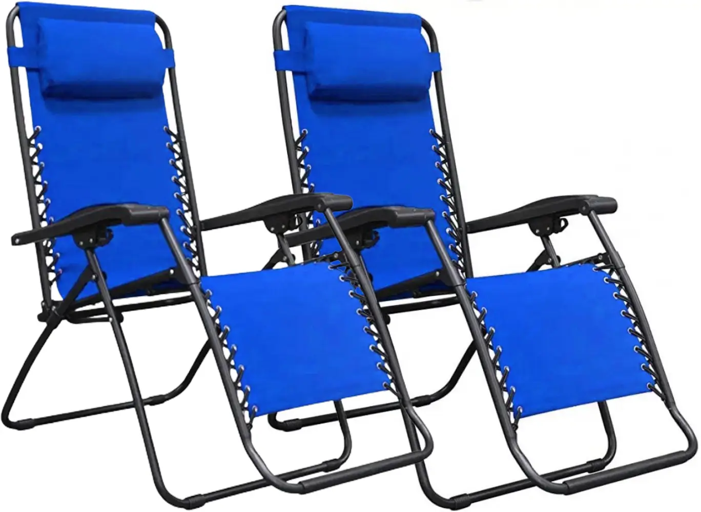 Шезлонги Bonro СПА-167A 2 шт. Синий (70000042)