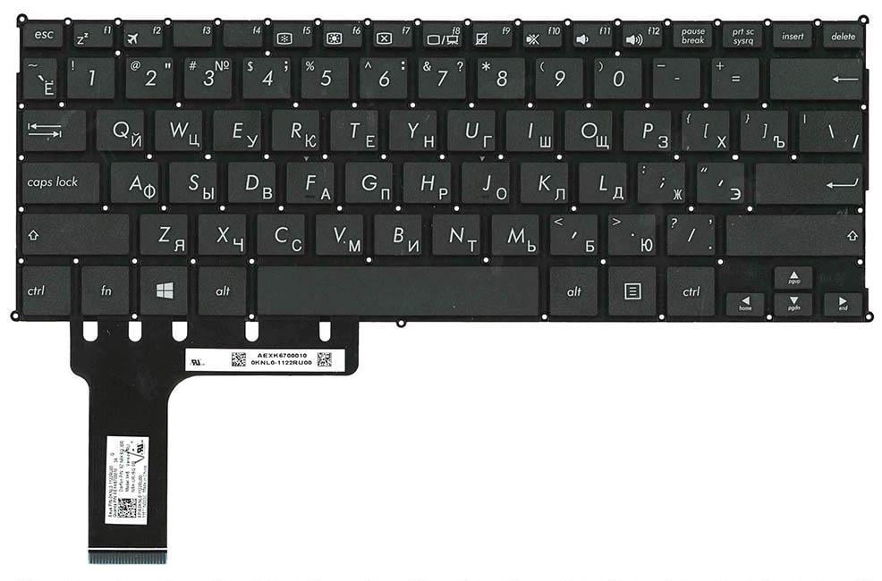 Клавиатура для ноутбука Asus L203/L203MA матовая (0KNL0-1122RU00)