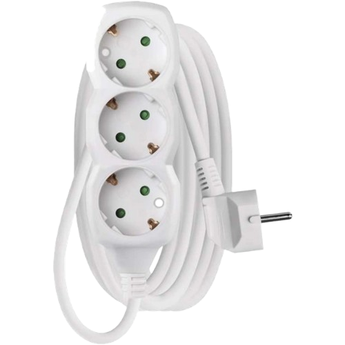 Мережевий подовжувач Emos P0325R White (29079334)