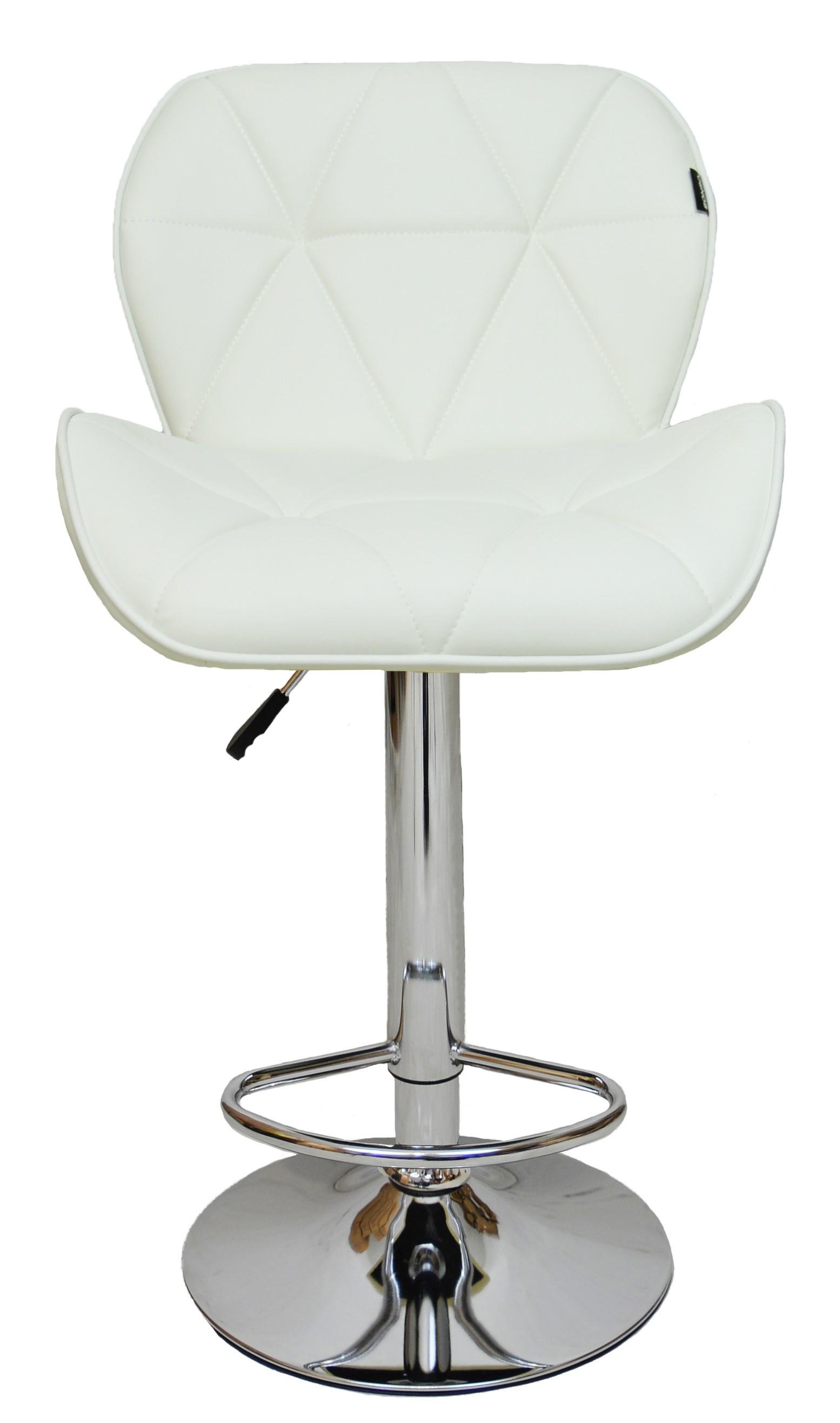 Барный стул со спинкой Bonro B-087 Белый (3852) - фото 2