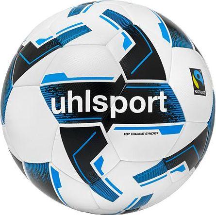 Мяч футбольный Uhlsport Top Training Synergy Fairtrade 1001756 01 5 Белый/Черный/Синий