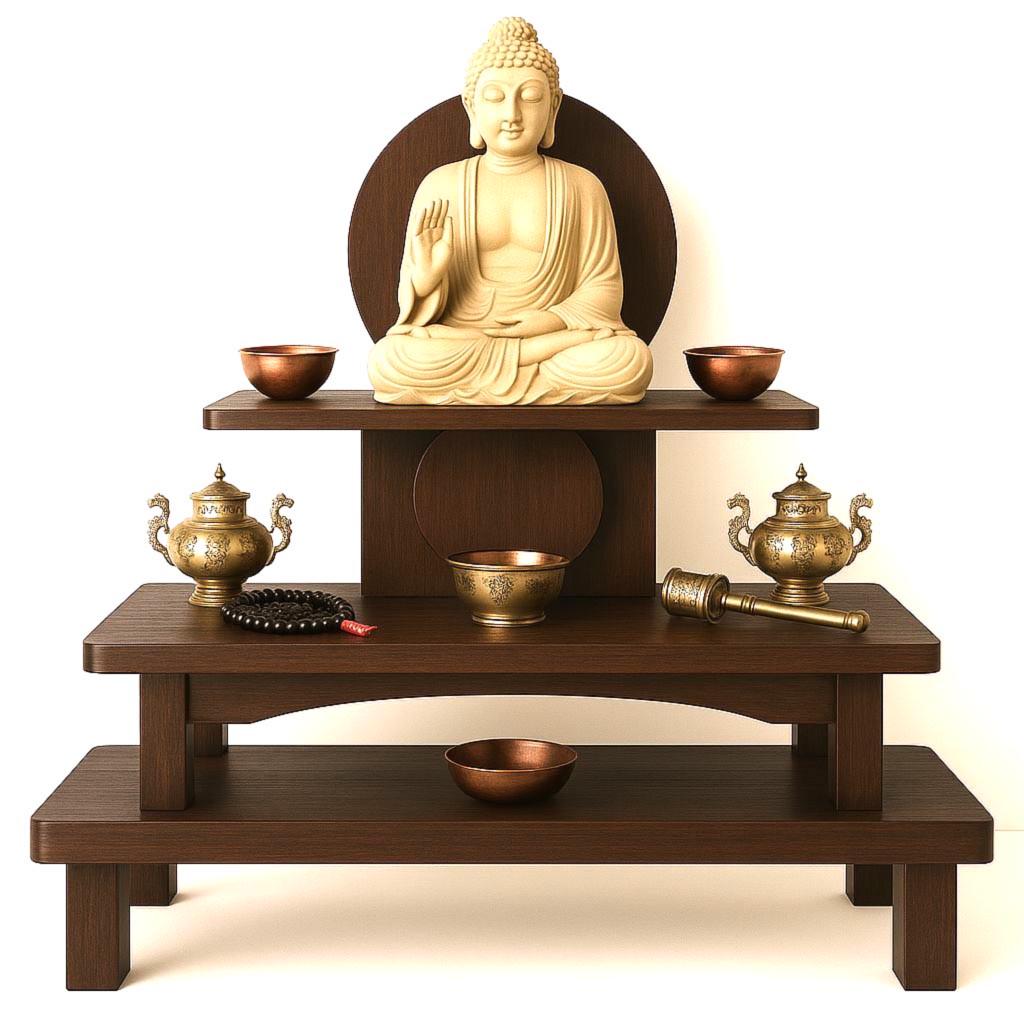 Алтарь для медитации из дерева Дариос Капучино (ЛАТ-001909)