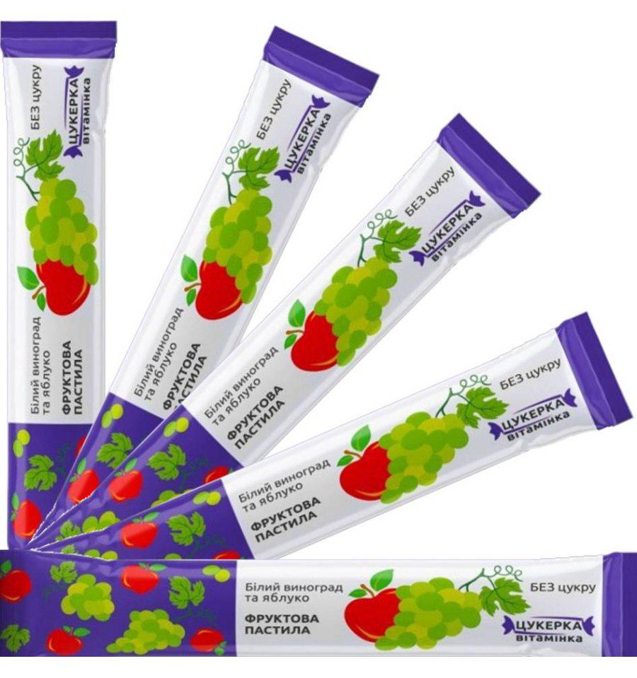 Пастила виноград та яблуко Alexis без цукру упаковка 25 шт. 375 г - фото 2