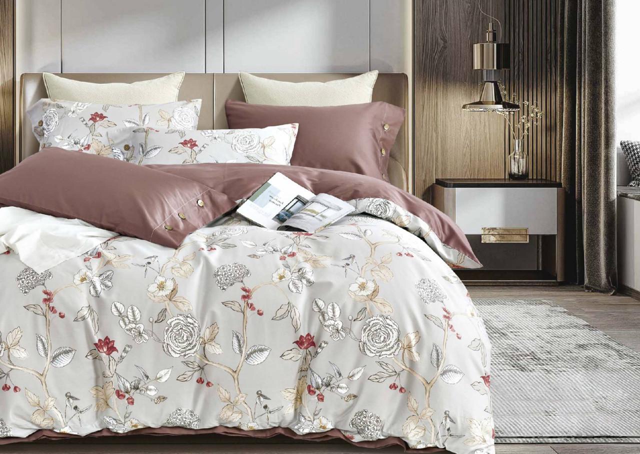 Постельное белье Viluta 37 сатин египетский/хлопок евро (21362)