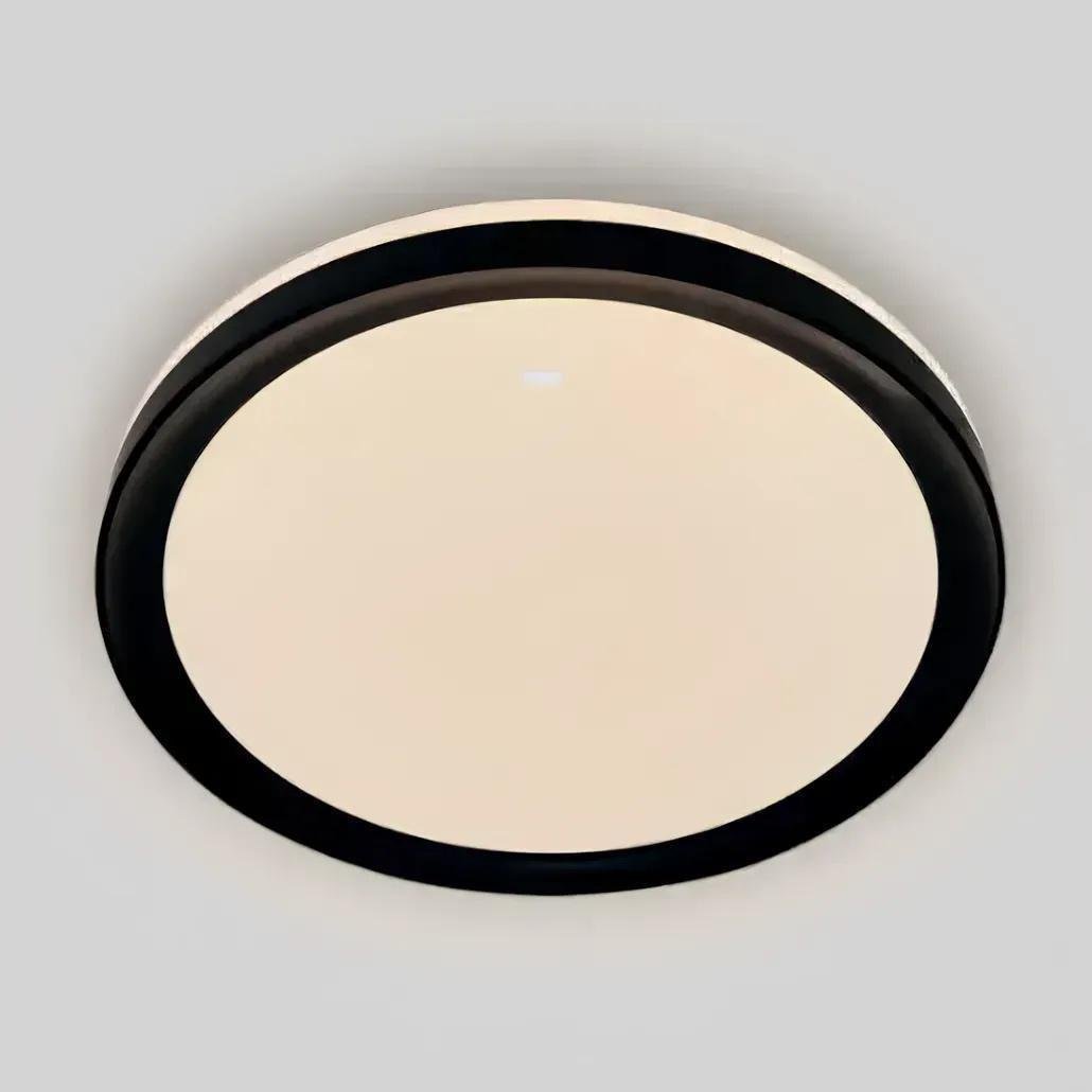 Стельова LED-люстра акрилова Valeso 1040-4 96W Чорний (28687749)