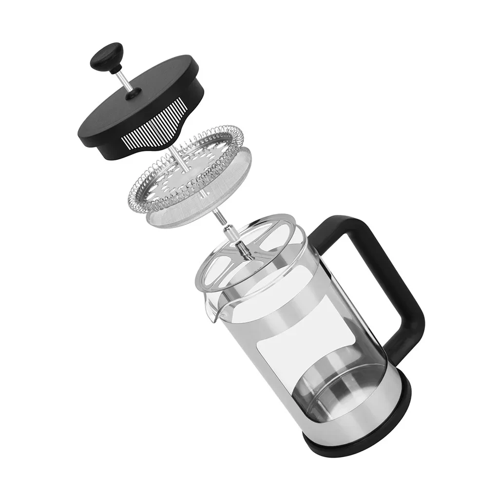 Френч-прес з поршнем Fissman Affogato 13,5x9x18,5 см 600 мл з боросилікатного скла (9117) - фото 3