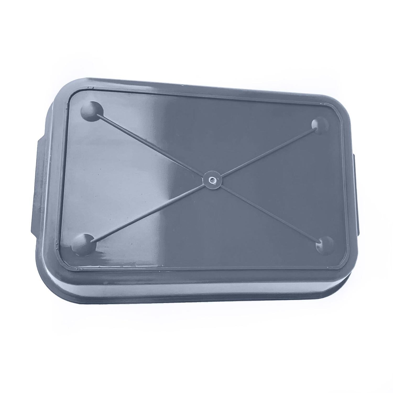 Лоток для кішок глибокий із сіткою 36,5х25х6 см Сірий (86967) - фото 4