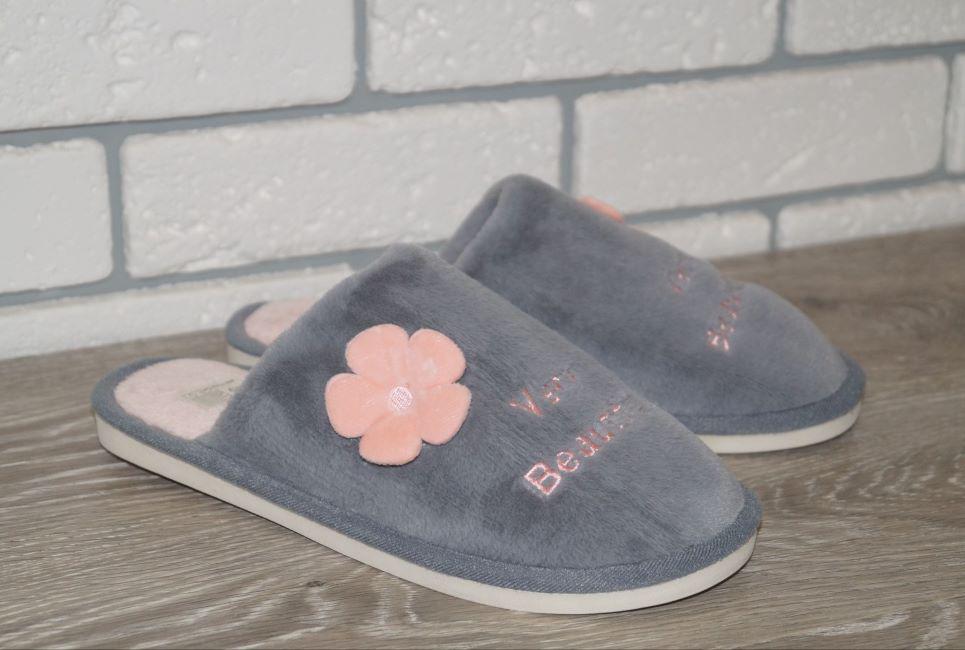 Тапочки кімнатні Alex р. 38/39 24,5 см Сірий (30733-3839)