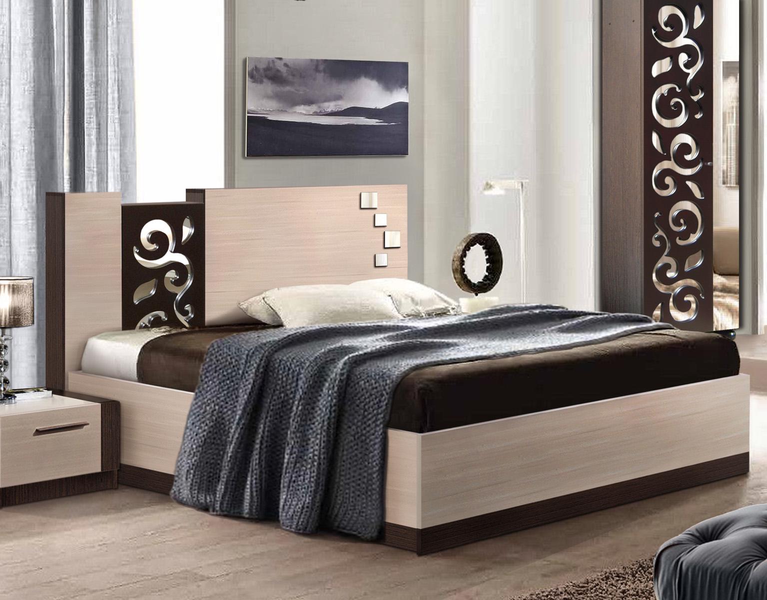 Кровать Мастер Форм Сага 1650х2100х1100 мм Дуб молочный/Венге магия (05129) Кровать Мастер Форм Сага 1650х2100х1100 мм Дуб молочный/Венге магия (05129)