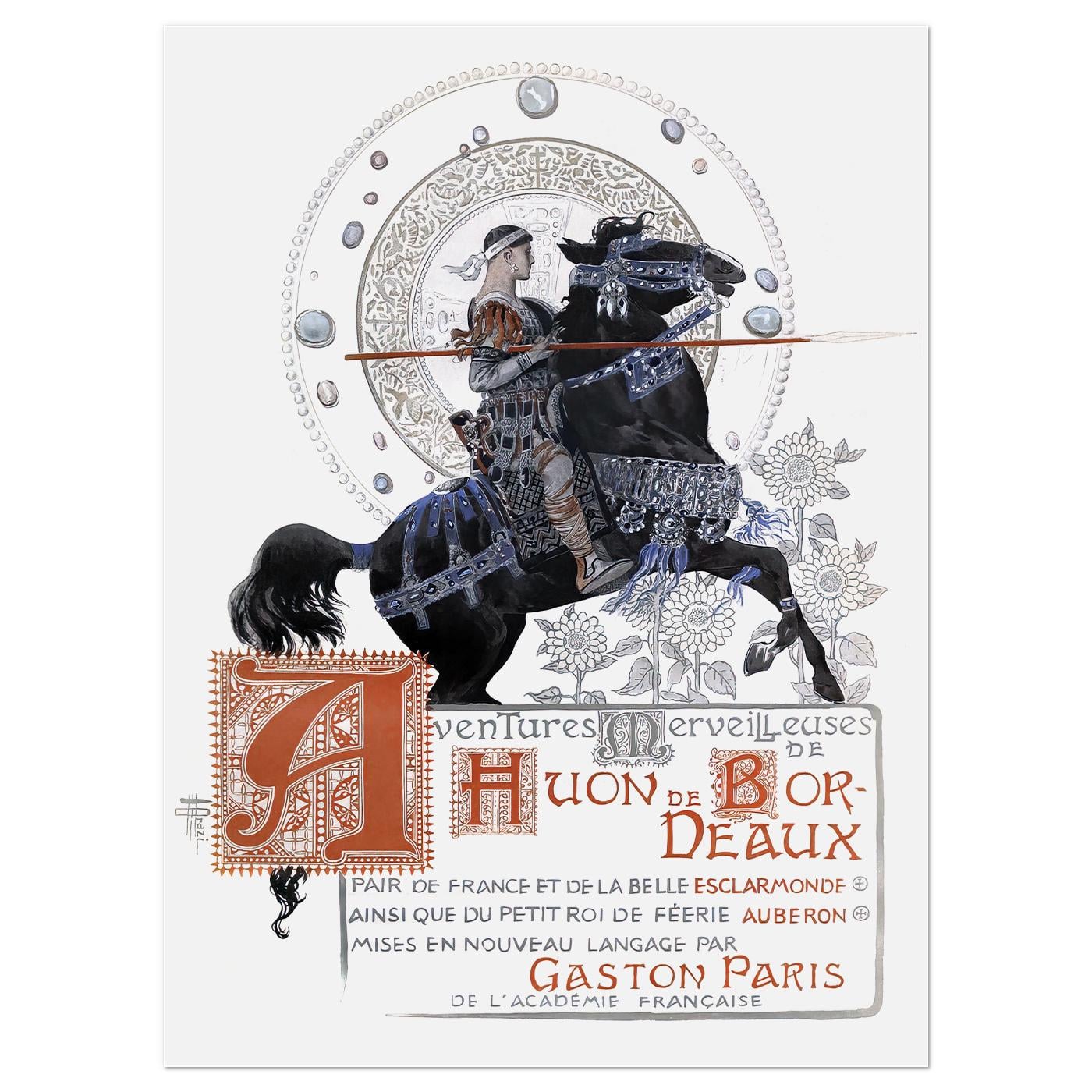Плакат винтажный Huon de Bordeaux 1898 44x60 см (0233) Плакат винтажный Huon de Bordeaux 1898 44x60 см (0233)
