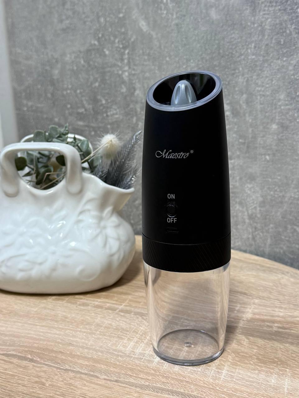 Мельница для специй электрическая Maestro MR-1616 20,1х6,3 см Черная (30253468)