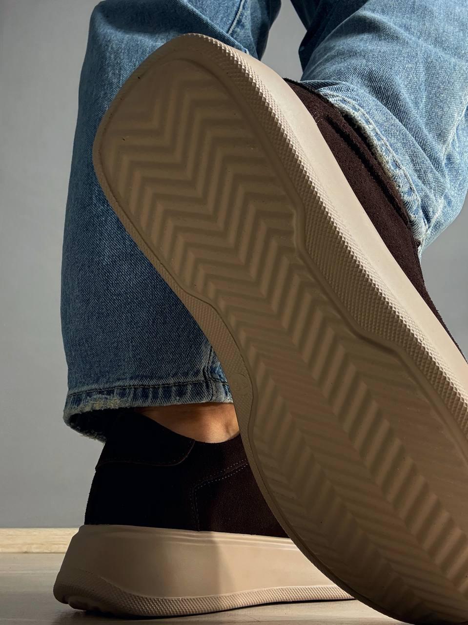 Кеды женские Hengji 85-12 натуральный замш на платформе р. 38 24,5 см Коричневый - фото 9 Кеды женские Hengji 85-12 натуральный замш на платформе р. 38 24,5 см Коричневый - фото 9